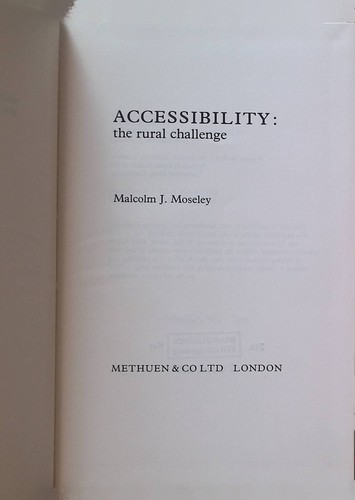 Accessibility the rural - accessibility:,